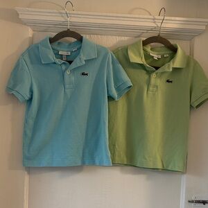 Lacoste Kids Pique Polo Duo in Light Blue & Light Green